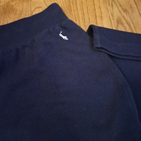 POLO Ralph Lauren Thermal Waffle Knit Pajama Pants XL Navy EUC - Picture 8 of 10